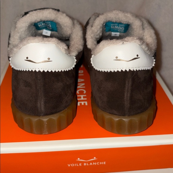 NWT VOILE BLANCHE Ines Fringe Sneakers in Dark Brown - Picture 10 of 15